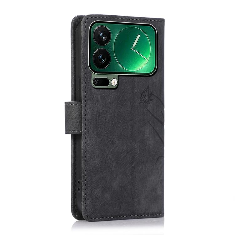 Orchid Butterfly Embossed Leather Phone Case, For Xiaomi 17 Pro Max, For Xiaomi 17 Pro, For Xiaomi 17, For Xiaomi 15T Pro 5G