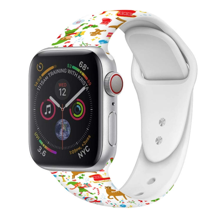 Christmas Pattern Silicone Watch Band