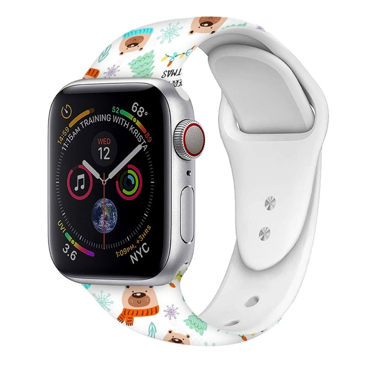 Christmas Pattern Silicone Watch Band