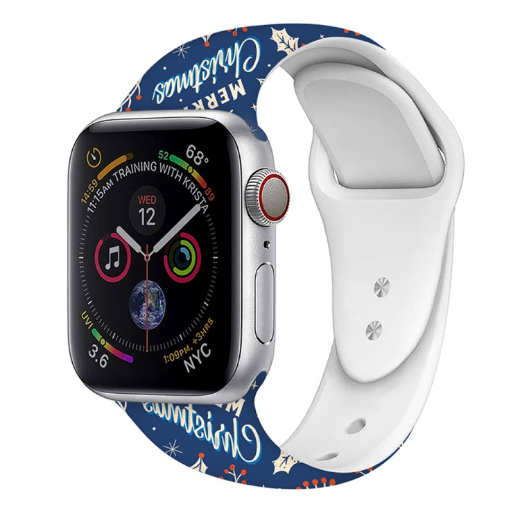 Christmas Pattern Silicone Watch Band
