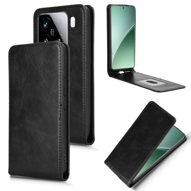 Magnetic Vertical Flip Leather Phone Case, For Xiaomi X7 Pro 5G / Redmi Turbo 4, For Xiaomi Poco M7 Pro 5G / Redmi Note 14 5G, For Xiaomi 15 Pro, For Xiaomi 15, For Xiaomi 14T Pro, For Xiaomi 14T, For Xiaomi Poco F6 Pro / Redmi K70 / K70 Pro