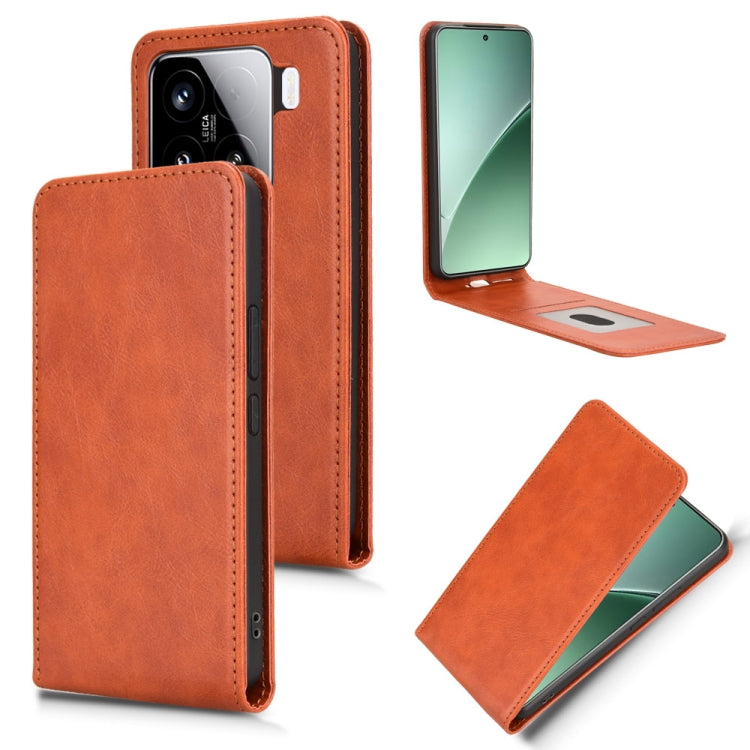 Magnetic Vertical Flip Leather Phone Case, For Xiaomi X7 Pro 5G / Redmi Turbo 4, For Xiaomi Poco M7 Pro 5G / Redmi Note 14 5G, For Xiaomi 15 Pro, For Xiaomi 15, For Xiaomi 14T Pro, For Xiaomi 14T, For Xiaomi Poco F6 Pro / Redmi K70 / K70 Pro