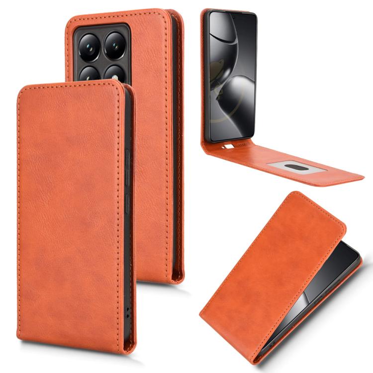 Magnetic Vertical Flip Leather Phone Case, For Xiaomi X7 Pro 5G / Redmi Turbo 4, For Xiaomi Poco M7 Pro 5G / Redmi Note 14 5G, For Xiaomi 15 Pro, For Xiaomi 15, For Xiaomi 14T Pro, For Xiaomi 14T, For Xiaomi Poco F6 Pro / Redmi K70 / K70 Pro