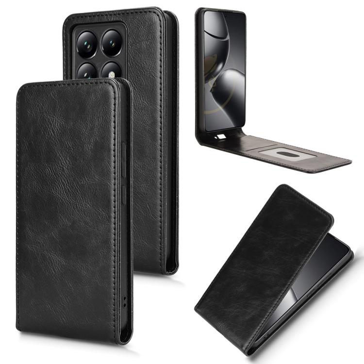 Magnetic Vertical Flip Leather Phone Case, For Xiaomi X7 Pro 5G / Redmi Turbo 4, For Xiaomi Poco M7 Pro 5G / Redmi Note 14 5G, For Xiaomi 15 Pro, For Xiaomi 15, For Xiaomi 14T Pro, For Xiaomi 14T, For Xiaomi Poco F6 Pro / Redmi K70 / K70 Pro