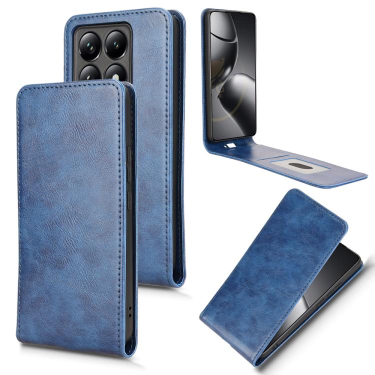 Magnetic Vertical Flip Leather Phone Case, For Xiaomi X7 Pro 5G / Redmi Turbo 4, For Xiaomi Poco M7 Pro 5G / Redmi Note 14 5G, For Xiaomi 15 Pro, For Xiaomi 15, For Xiaomi 14T Pro, For Xiaomi 14T, For Xiaomi Poco F6 Pro / Redmi K70 / K70 Pro