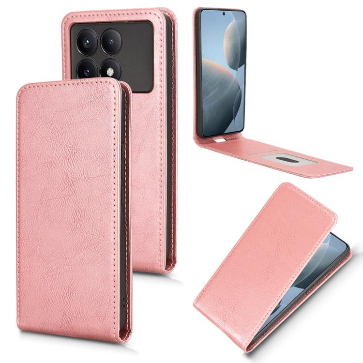 Magnetic Vertical Flip Leather Phone Case, For Xiaomi X7 Pro 5G / Redmi Turbo 4, For Xiaomi Poco M7 Pro 5G / Redmi Note 14 5G, For Xiaomi 15 Pro, For Xiaomi 15, For Xiaomi 14T Pro, For Xiaomi 14T, For Xiaomi Poco F6 Pro / Redmi K70 / K70 Pro