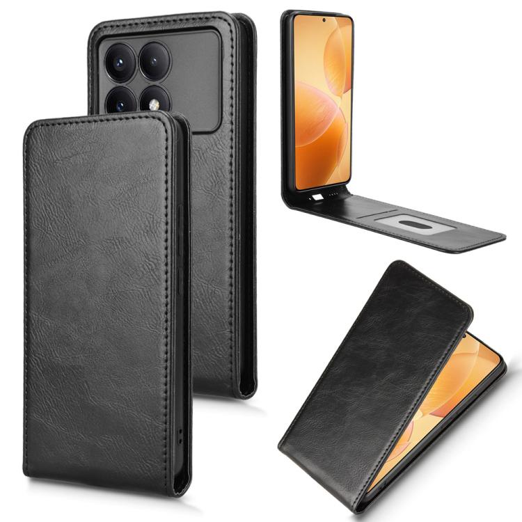 Magnetic Vertical Flip Leather Phone Case, For Xiaomi X7 Pro 5G / Redmi Turbo 4, For Xiaomi Poco M7 Pro 5G / Redmi Note 14 5G, For Xiaomi 15 Pro, For Xiaomi 15, For Xiaomi 14T Pro, For Xiaomi 14T, For Xiaomi Poco F6 Pro / Redmi K70 / K70 Pro