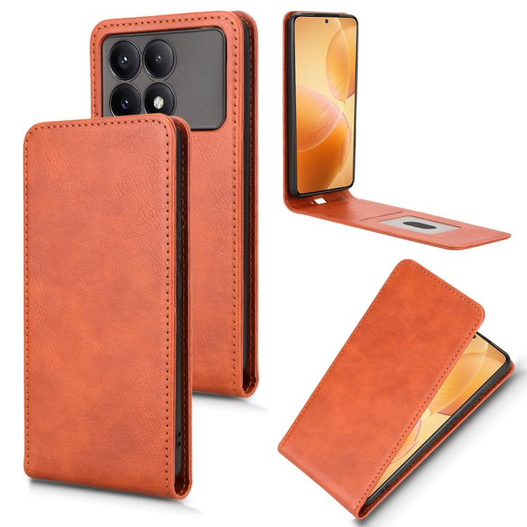 Magnetic Vertical Flip Leather Phone Case, For Xiaomi X7 Pro 5G / Redmi Turbo 4, For Xiaomi Poco M7 Pro 5G / Redmi Note 14 5G, For Xiaomi 15 Pro, For Xiaomi 15, For Xiaomi 14T Pro, For Xiaomi 14T, For Xiaomi Poco F6 Pro / Redmi K70 / K70 Pro