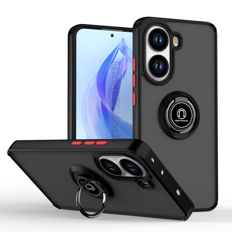 Q Shadow 1 Series TPU + PC Phone Case with Ring