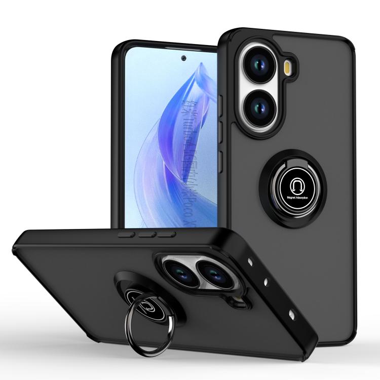 Q Shadow 1 Series TPU + PC Phone Case with Ring