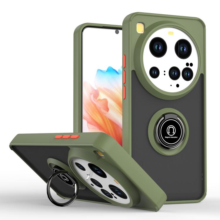 Q Shadow 1 Series TPU + PC Phone Case with Ring