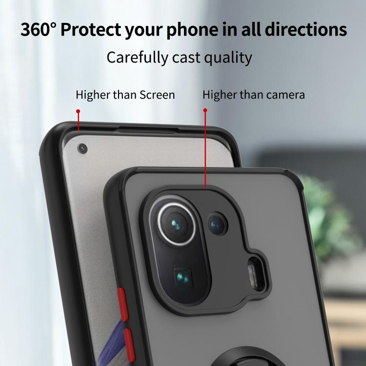 Q Shadow 1 Series TPU + PC Phone Case with Ring