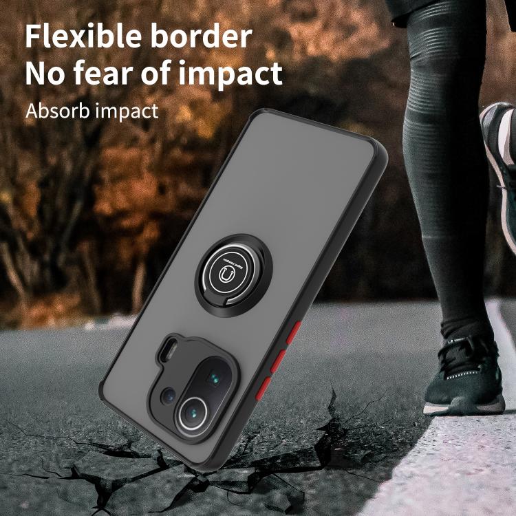 Q Shadow 1 Series TPU + PC Phone Case with Ring