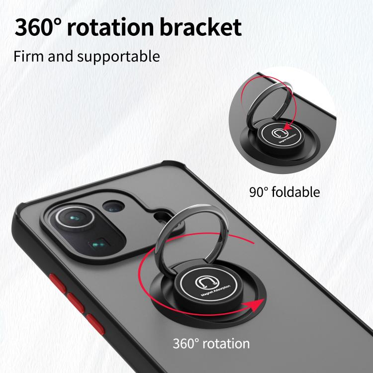 Q Shadow 1 Series TPU + PC Phone Case with Ring