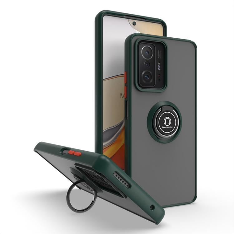 Q Shadow 1 Series TPU + PC Phone Case with Ring