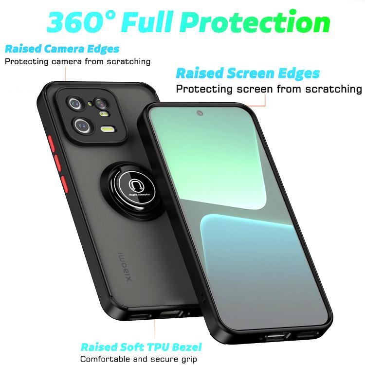 Q Shadow 1 Series TPU + PC Phone Case with Ring