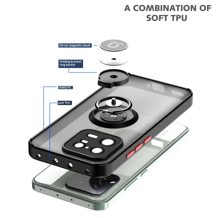 Q Shadow 1 Series TPU + PC Phone Case with Ring