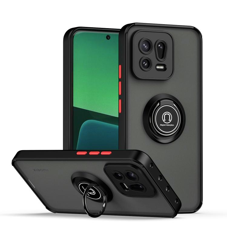 Q Shadow 1 Series TPU + PC Phone Case with Ring
