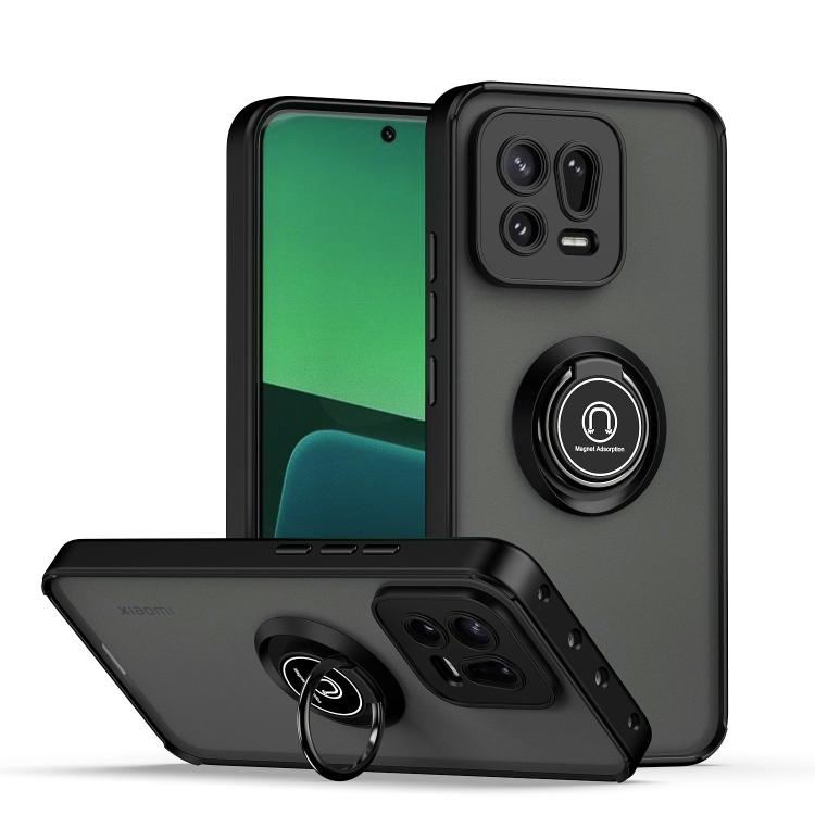 Q Shadow 1 Series TPU + PC Phone Case with Ring