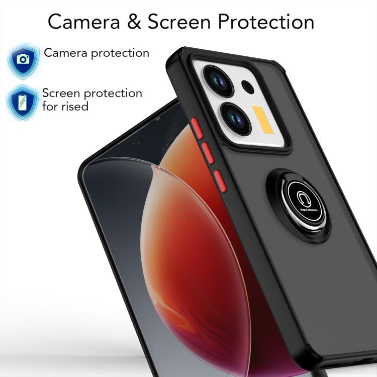 Q Shadow 1 Series TPU + PC Phone Case with Ring