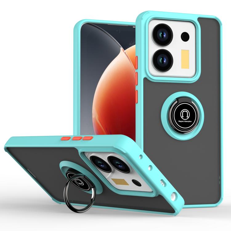 Q Shadow 1 Series TPU + PC Phone Case with Ring