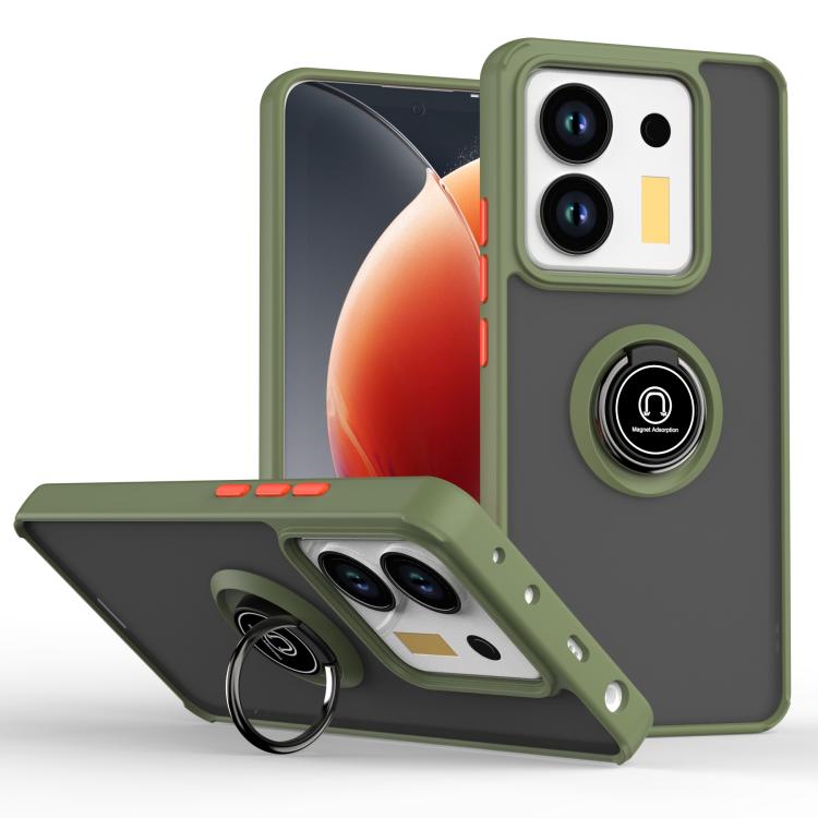 Q Shadow 1 Series TPU + PC Phone Case with Ring