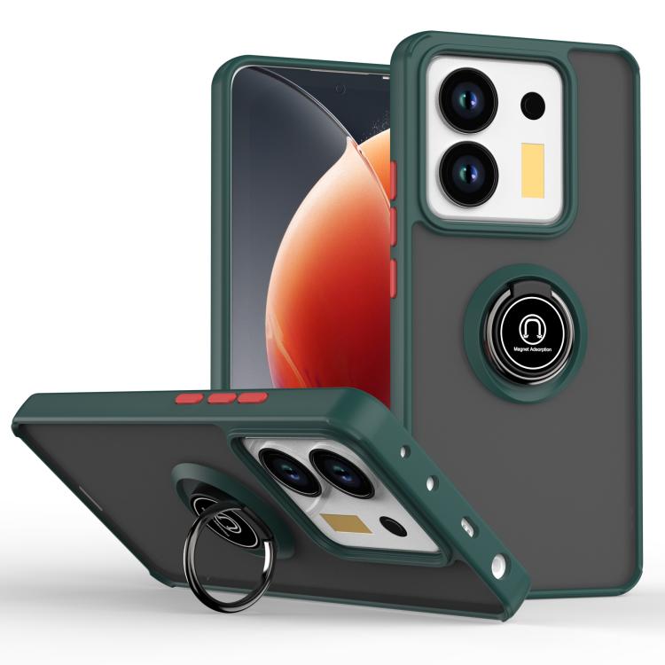 Q Shadow 1 Series TPU + PC Phone Case with Ring