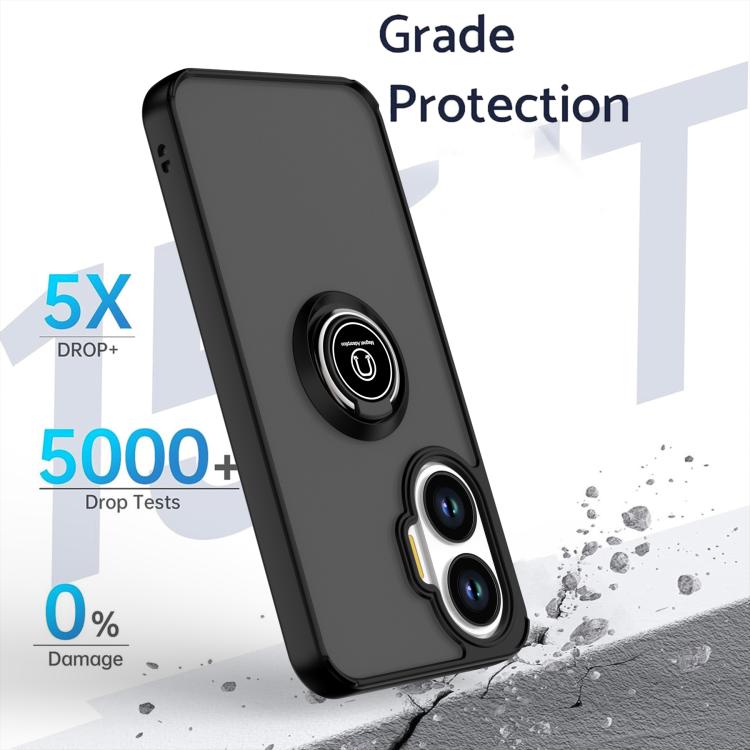 Q Shadow 1 Series TPU + PC Phone Case with Ring