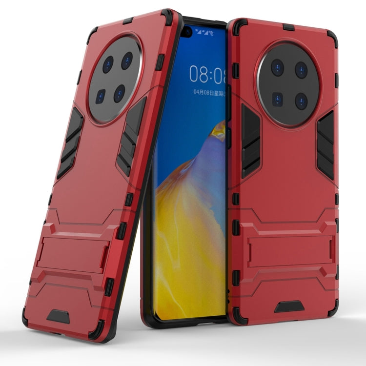 PC + TPU Shockproof Protective Case with Invisible Holder, For Huawei Mate 40 Pro+