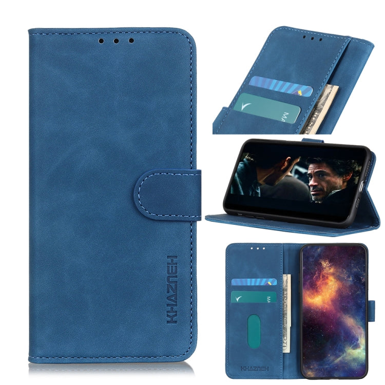 KHAZNEH Retro Texture PU + TPU Horizontal Flip Leather Case with Holder &amp; Card Slots &amp; Wallet