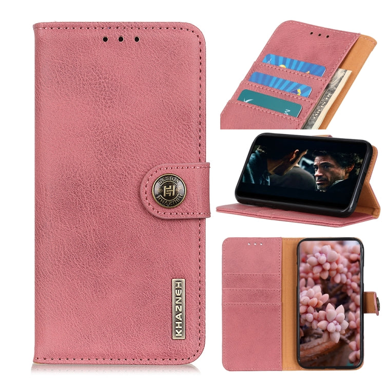 KHAZNEH Cowhide Texture Horizontal Flip Leather Case with Holder &amp; Card Slots &amp; Wallet, For OPPO Realme X7 Pro, For Samsung Galaxy A42 5G