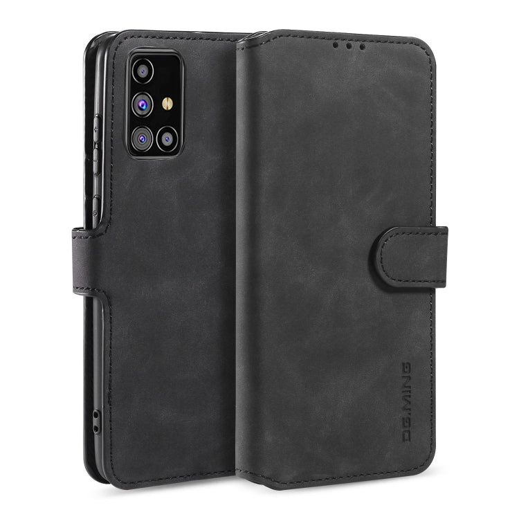 DG.MING Retro Oil Side Horizontal Flip Case with Holder & Card Slots & Wallet, For Samsung Galaxy M31s, For Samsung Galaxy S20 FE, For OPPO A32 (2020) / A53 (2020)