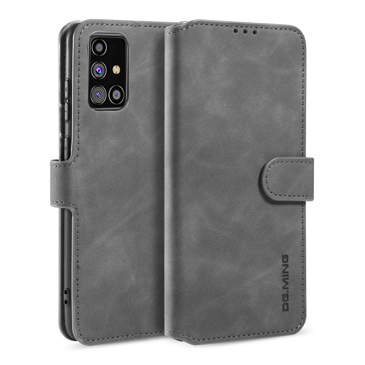 DG.MING Retro Oil Side Horizontal Flip Case with Holder & Card Slots & Wallet, For Samsung Galaxy M31s, For Samsung Galaxy S20 FE, For OPPO A32 (2020) / A53 (2020)