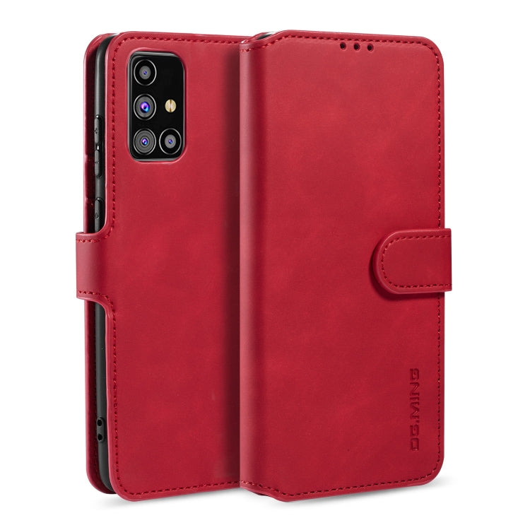 DG.MING Retro Oil Side Horizontal Flip Case with Holder & Card Slots & Wallet, For Samsung Galaxy M31s, For Samsung Galaxy S20 FE, For OPPO A32 (2020) / A53 (2020)