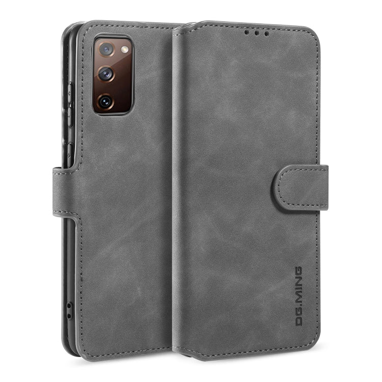 DG.MING Retro Oil Side Horizontal Flip Case with Holder & Card Slots & Wallet, For Samsung Galaxy M31s, For Samsung Galaxy S20 FE, For OPPO A32 (2020) / A53 (2020)