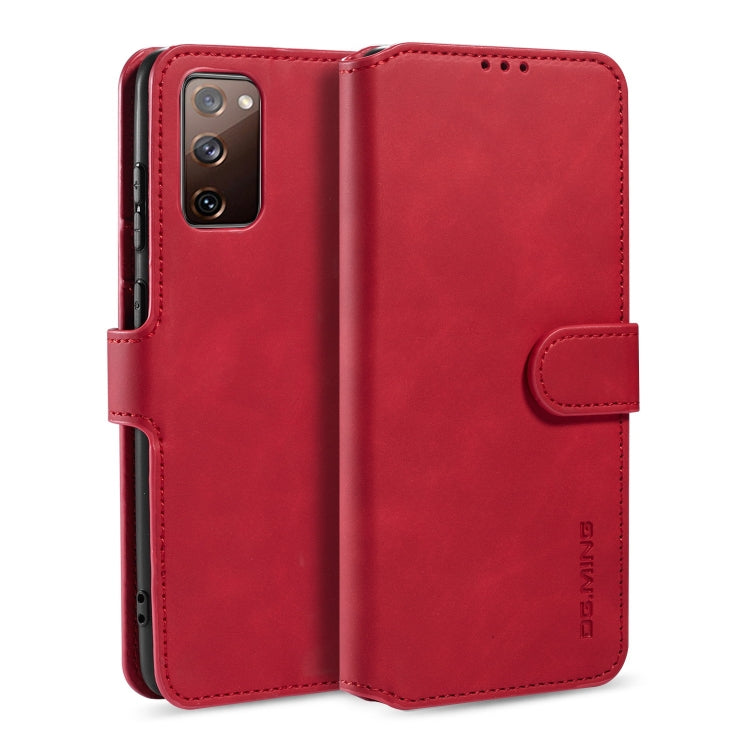 DG.MING Retro Oil Side Horizontal Flip Case with Holder & Card Slots & Wallet, For Samsung Galaxy M31s, For Samsung Galaxy S20 FE, For OPPO A32 (2020) / A53 (2020)