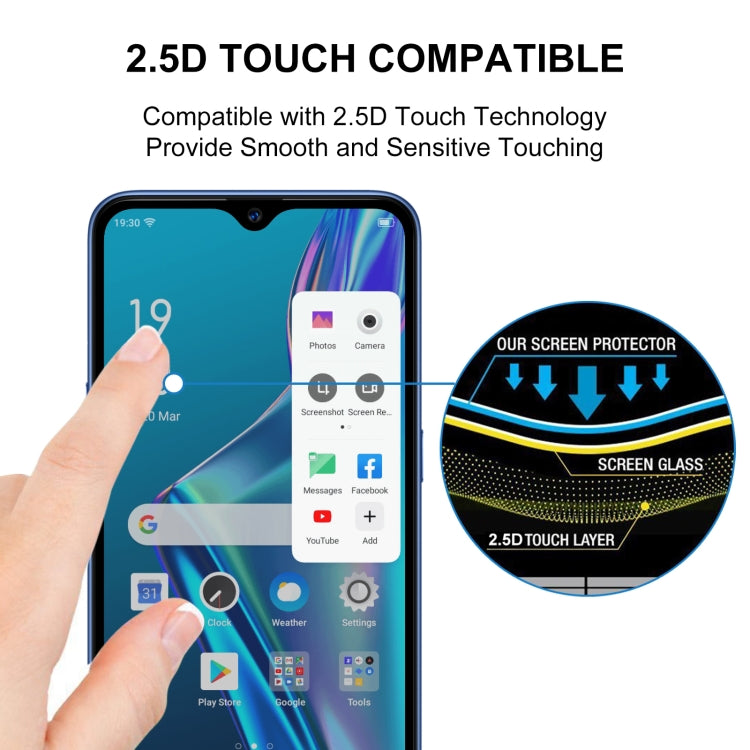 Full Glue Full Screen Tempered Glass Film, For OPPO A11k (1 PC), For OPPO A12 (1 PC), For OPPO A12e (1 PC), For OPPO A32 (1 PC), For OPPO A53 2020 (1 PC), For OPPO A72 5G (1 PC), For OPPO A93 (1 PC), For OPPO F17 (1 PC), For OPPO F17 Pro (1 PC)