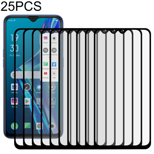 25 PCS Full Glue Full Screen Tempered Glass Film, For OPPO A11k (25 PCS), For OPPO A12 (25 PCS), For OPPO A12e (25 PCS), For OPPO A32 (25 PCS), For OPPO A53 (25 PCS), For OPPO A72 5G (25 PCS), For OPPO A93 (25 PCS), For OPPO F17 (25 PCS)