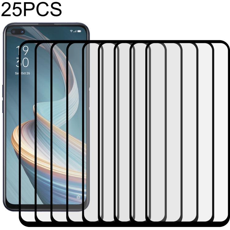 25 PCS Full Glue Full Screen Tempered Glass Film, For OPPO A11k (25 PCS), For OPPO A12 (25 PCS), For OPPO A12e (25 PCS), For OPPO A32 (25 PCS), For OPPO A53 (25 PCS), For OPPO A72 5G (25 PCS), For OPPO A93 (25 PCS), For OPPO F17 (25 PCS)