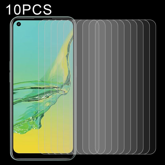 10 PCS 0.26mm 9H 2.5D Tempered Glass Film, For OPPO A32 (10 PCS), For OPPO Find X2 Neo (10 PCS), For OPPO A53 2020 (10 PCS), For OPPO Reno4 SE (10 PCS), For OPPO Reno4 (10 PCS), For OPPO Find X2 Lite (10 PCS), For OPPO F17 Pro (10 PCS)