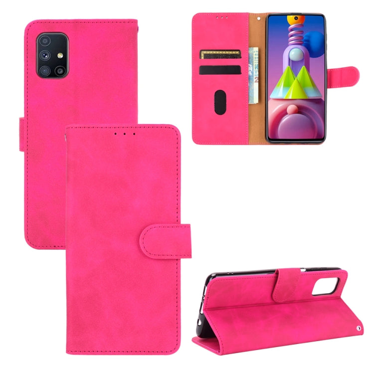 Solid Color Skin Feel Magnetic Buckle Horizontal Flip Calf Texture PU Leather Case with Holder & Card Slots & Wallet, For OPPO Reno4 SE, For Samsung Galaxy M51(European Version)