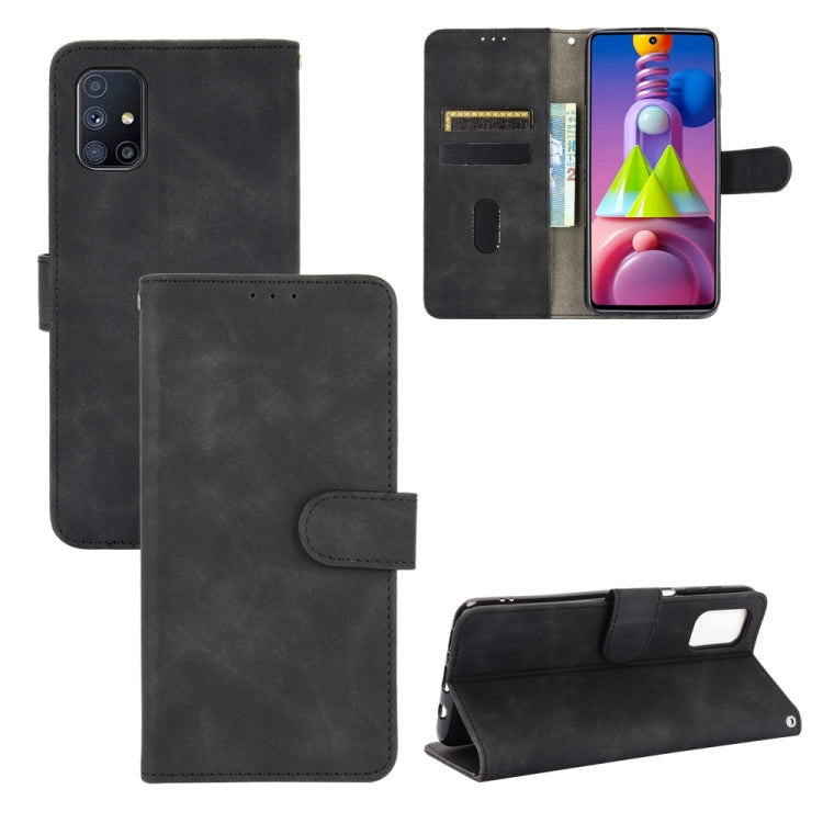 Solid Color Skin Feel Magnetic Buckle Horizontal Flip Calf Texture PU Leather Case with Holder & Card Slots & Wallet, For OPPO Reno4 SE, For Samsung Galaxy M51(European Version)