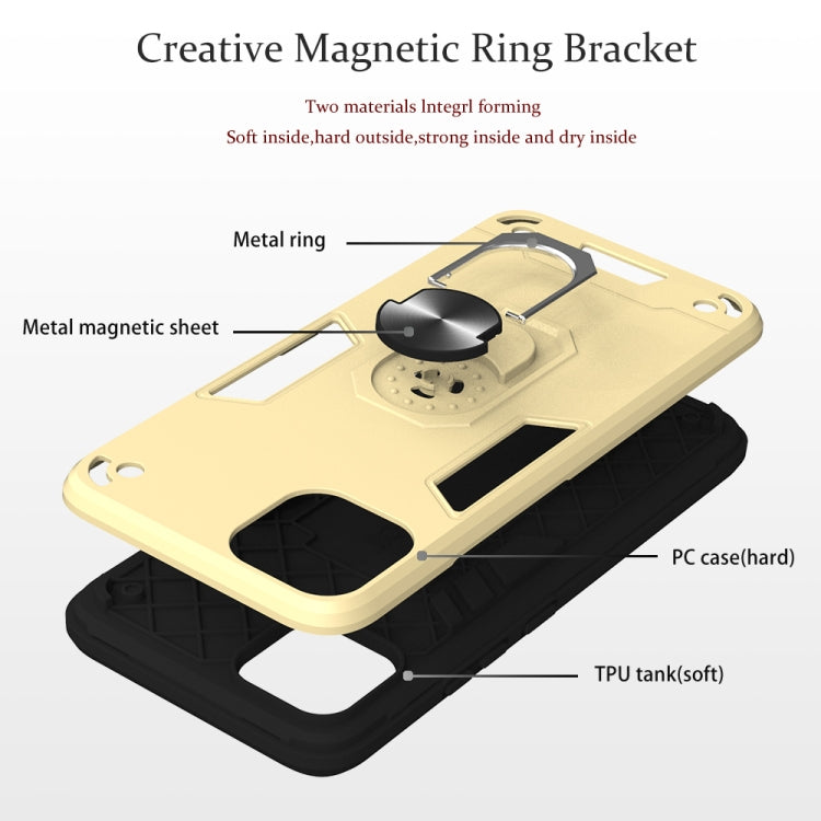 Armour Series PC + TPU Protective Case with Ring Holder, For OPPO Realme C11, For OPPO Realme C12 / C15