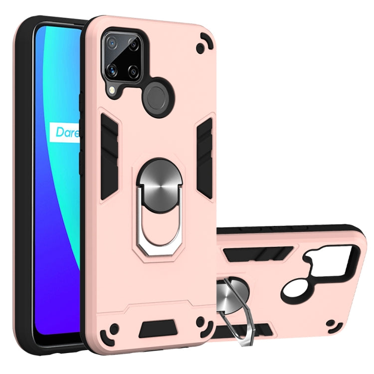 Armour Series PC + TPU Protective Case with Ring Holder, For OPPO Realme C11, For OPPO Realme C12 / C15