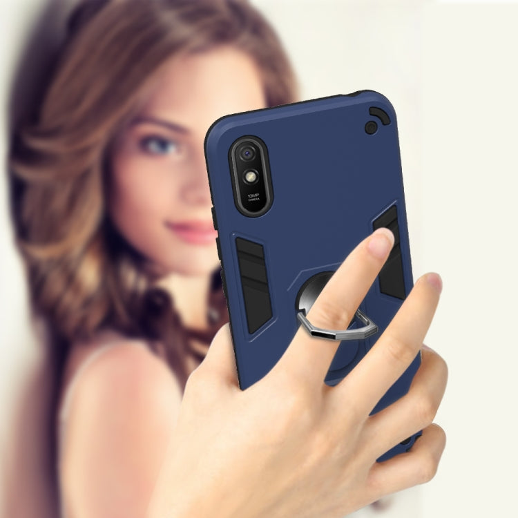 Armour Series PC + TPU Protective Case with Ring Holder, For Xiaomi Redmi 9A, For Xiaomi Redmi 9C