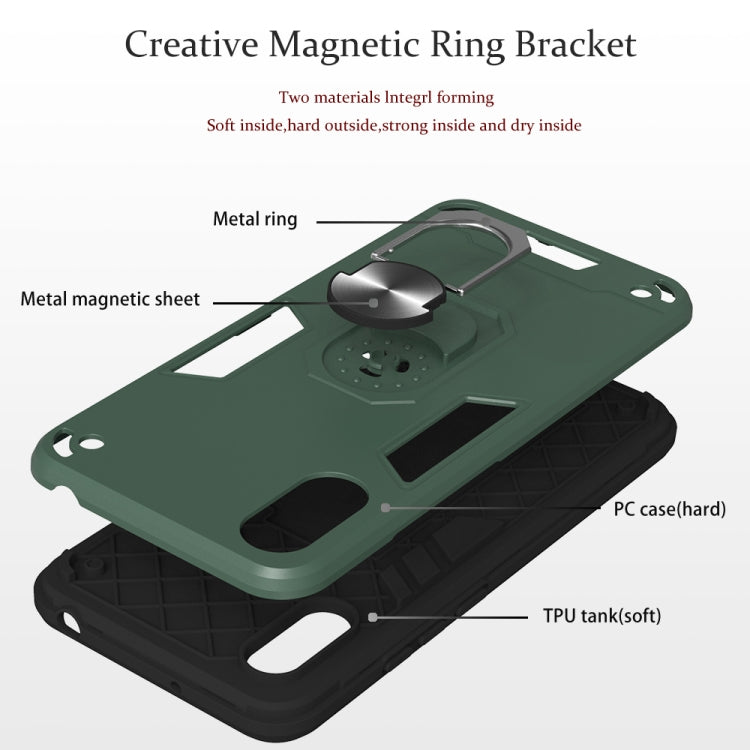 Armour Series PC + TPU Protective Case with Ring Holder, For Xiaomi Redmi 9A, For Xiaomi Redmi 9C