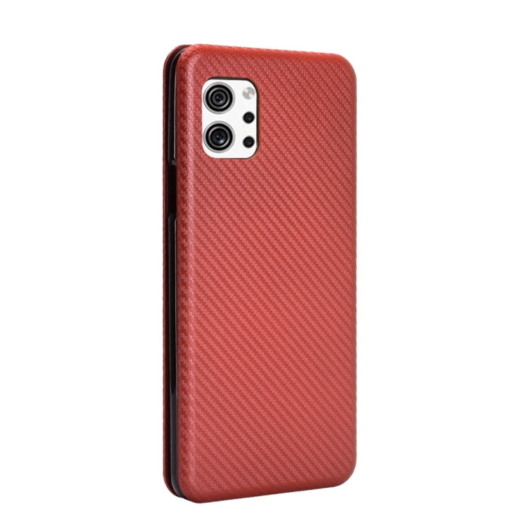 Carbon Fiber Texture Magnetic Horizontal Flip TPU + PC + PU Leather Case with Card Slot