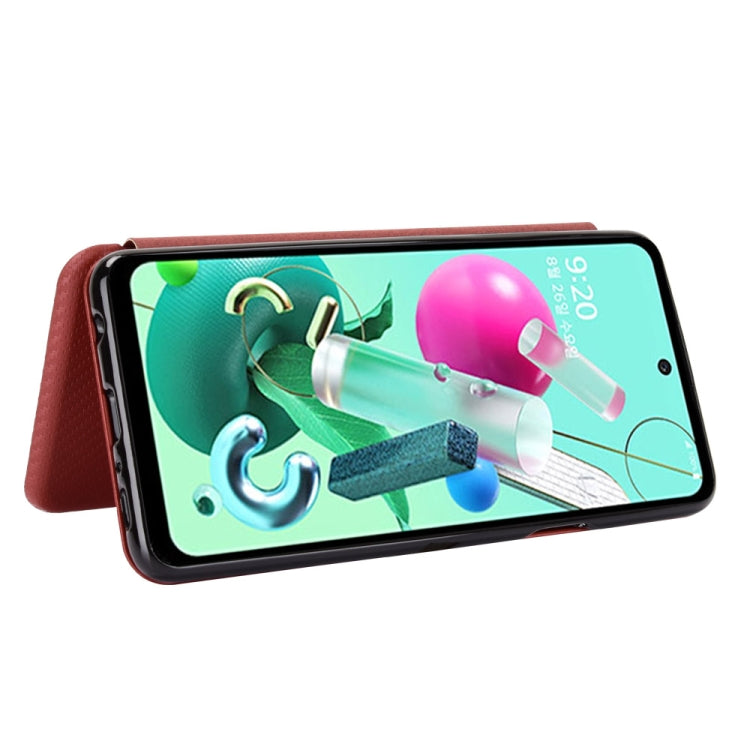 Carbon Fiber Texture Magnetic Horizontal Flip TPU + PC + PU Leather Case with Card Slot