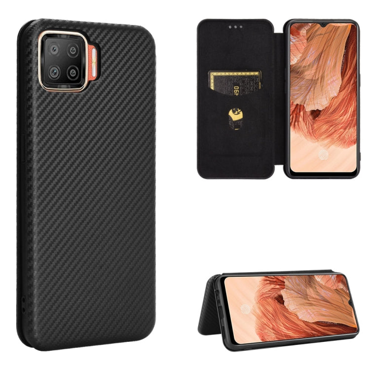 Carbon Fiber Texture Magnetic Horizontal Flip TPU + PC + PU Leather Case with Card Slot