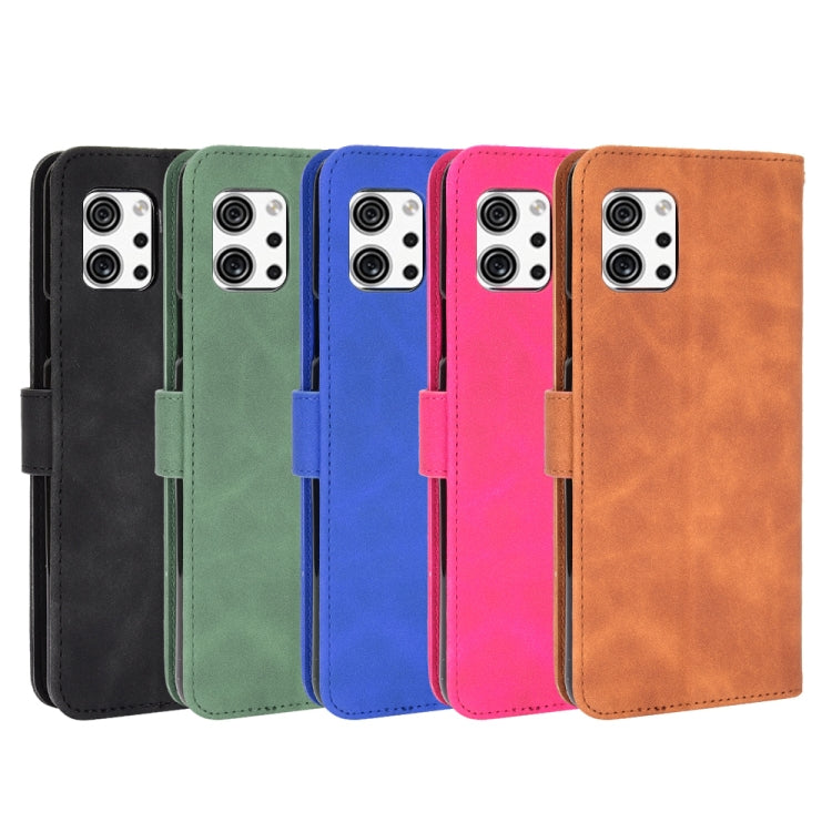 Solid Color Skin Feel Magnetic Buckle Horizontal Flip Calf Texture PU Leather Case with Holder & Card Slots & Wallet, For LG Q92 5G, For OPPO F17